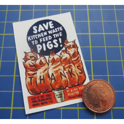WW2....Save Kitchen Waste Poster